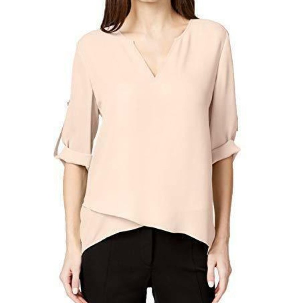 Alfani Roll-Tab High-Low Top